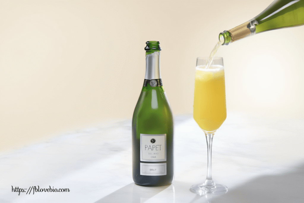 Cava sparkling wine for mimosas