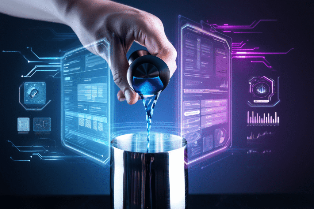 Serving Liquid Marijuana Shot in Glasses