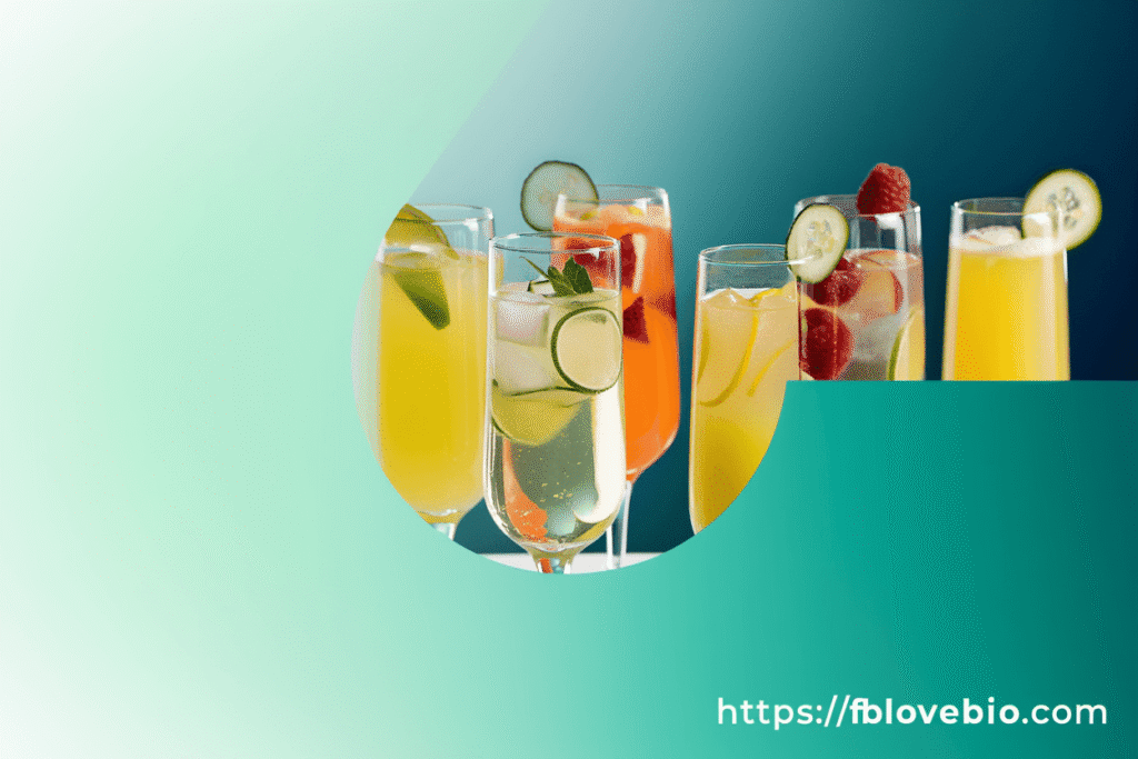 Mimosa with freshly squeezed orange juice and sparkling wine